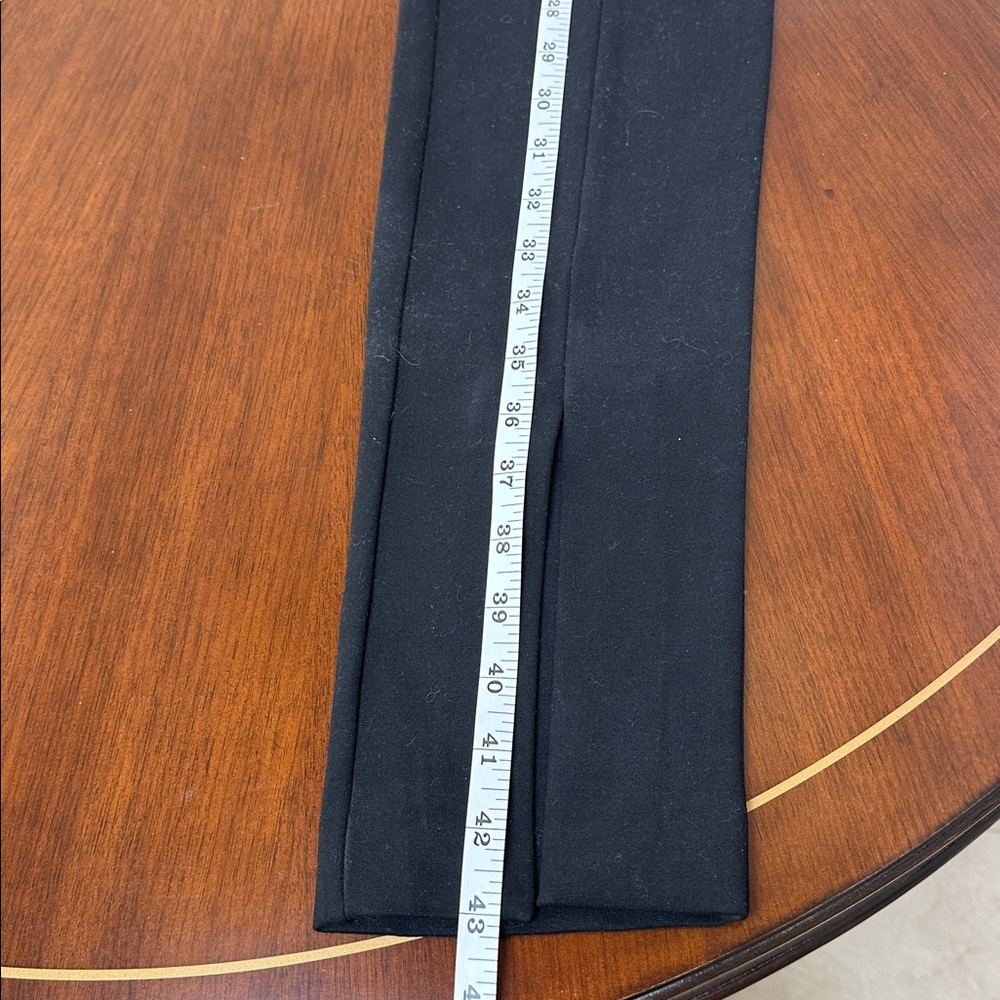 COS Black Straight Leg Tailored Pants Front Slit Minimalist - Picture 6 of 12